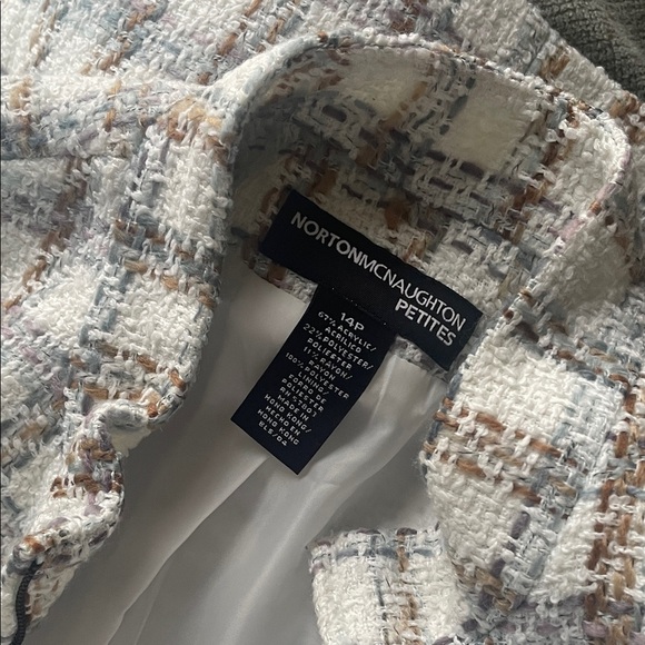 Norton McNaughton Petite Multicolor Tweed Blazer - Picture 2 of 3